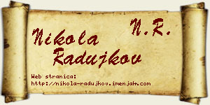 Nikola Radujkov vizit kartica